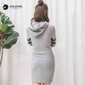 Leslie Korean Hoodie Dress ( New York ) 