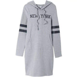 Leslie Korean Hoodie Dress ( New York ) 