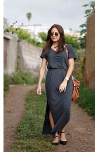 Karina Maxi Dress with Belt