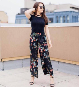 Dimples Terno（Top+ Floral Garter Pants）