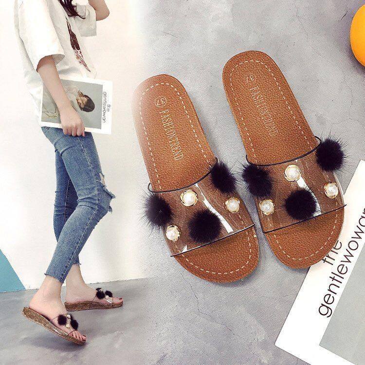 Cecilia Clear Soft Ball Sandals