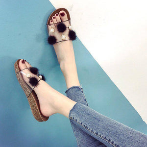 Cecilia Clear Soft Ball Sandals