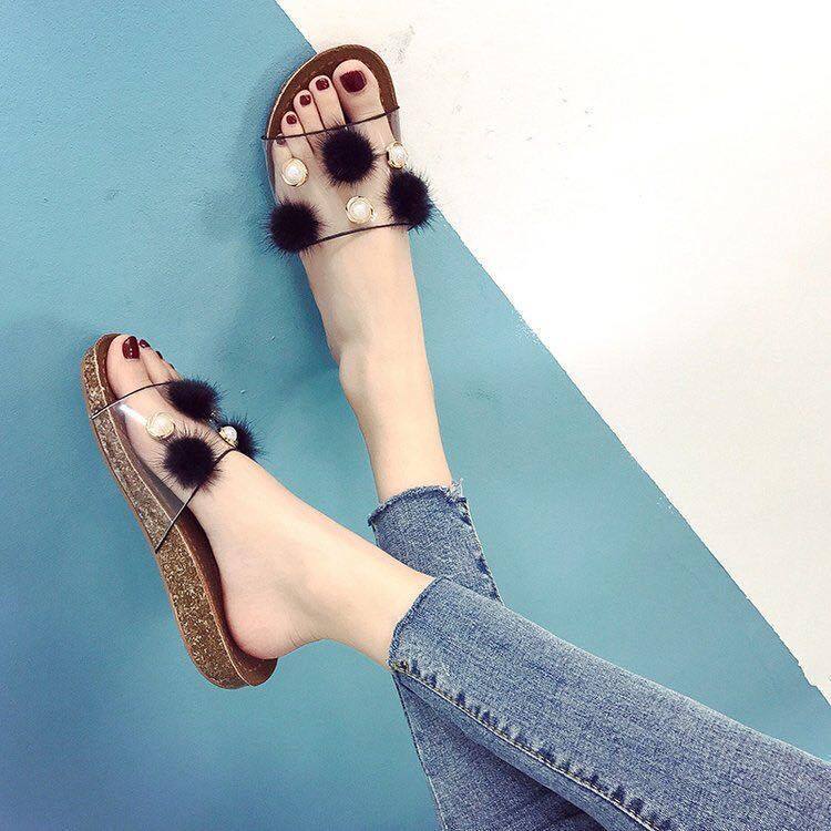 Cecilia Clear Soft Ball Sandals