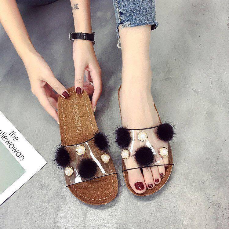 Cecilia Clear Soft Ball Sandals
