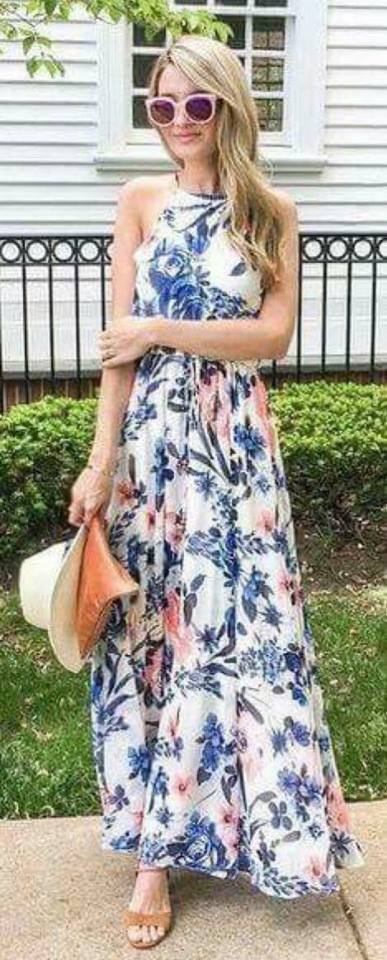 Haven Floral maxi dress