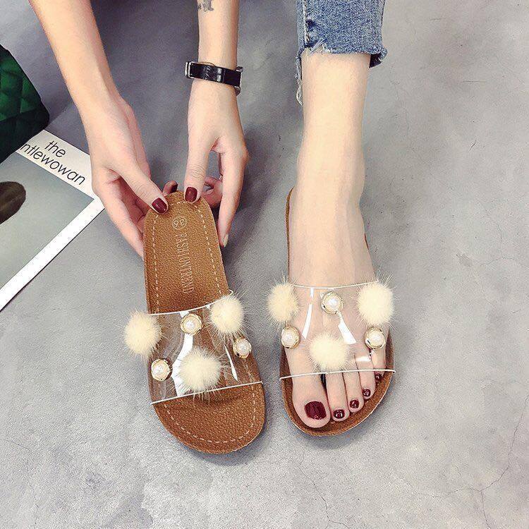 Cecilia Clear Soft Ball Sandals