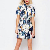 Plants & Insects Sleeve Dress