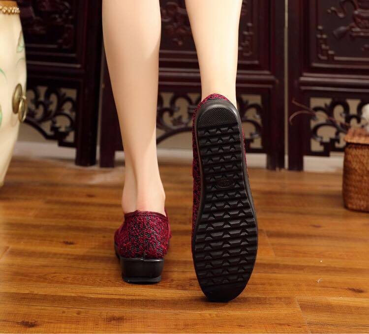Catalina Floral Embossed Flat Shoes