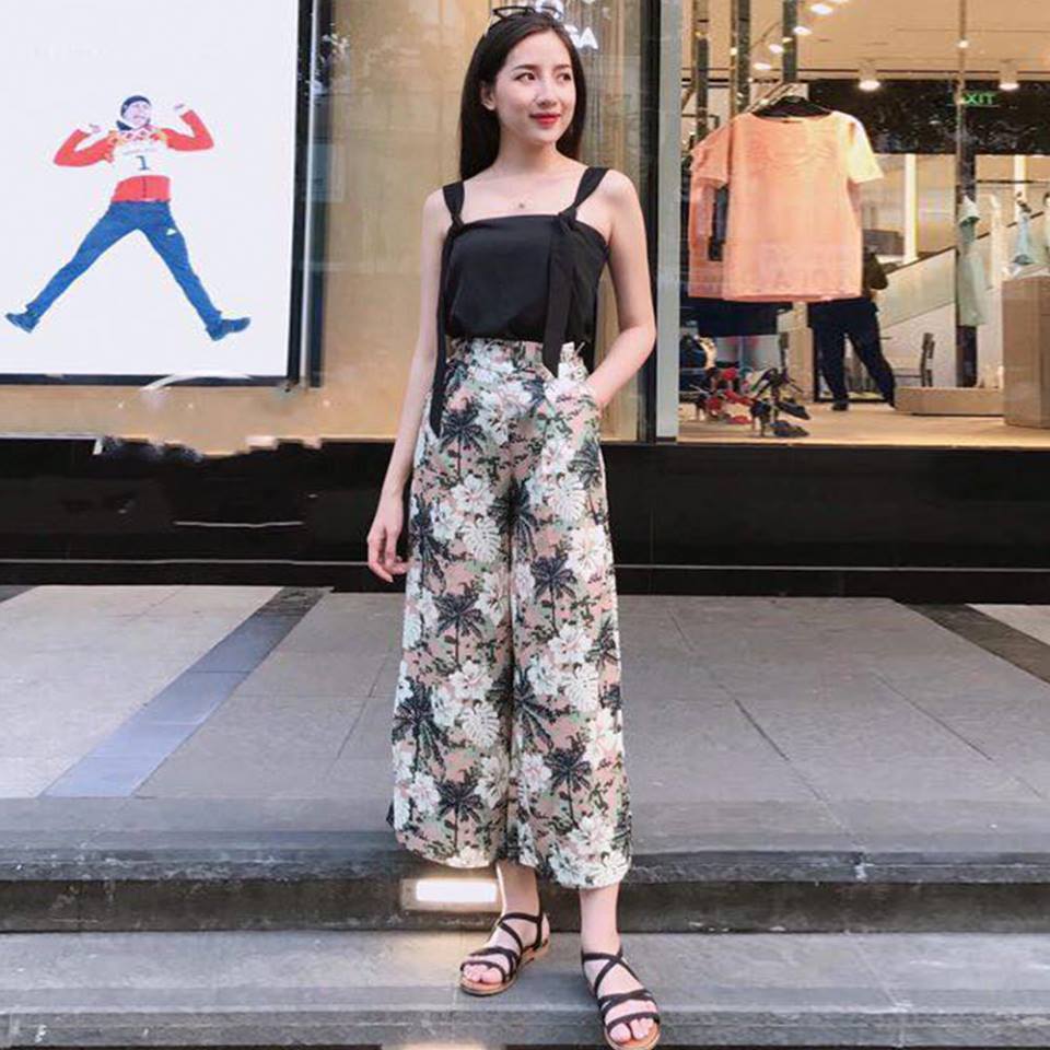 Dilys Top Floral Pants Terno