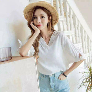 Dove Thick Cotton Blouse