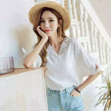 Dove Thick Cotton Blouse
