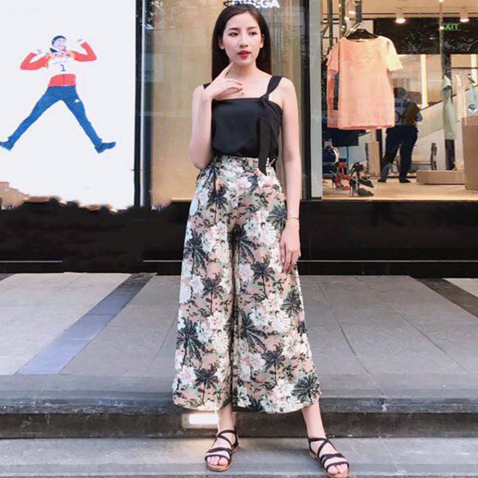 Dilys Top Floral Pants Terno