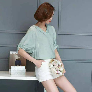 Dove Thick Cotton Blouse