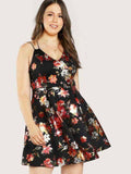 Paris FLORAL PLUS SIZE DRESS