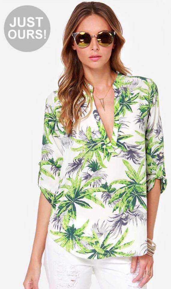 Sage Hawaiian Polo