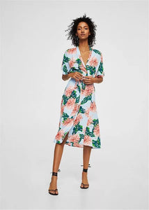 Margaret Elegant Wrap Dress