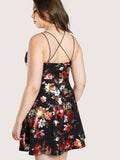 Paris FLORAL PLUS SIZE DRESS