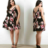 Nyla FLORAL PLUS SIZE DRESS