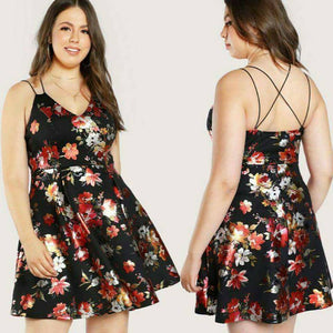 Paris FLORAL PLUS SIZE DRESS