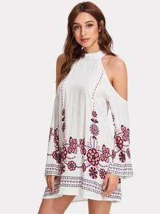 Inna Off Shoulder Cotton Dress