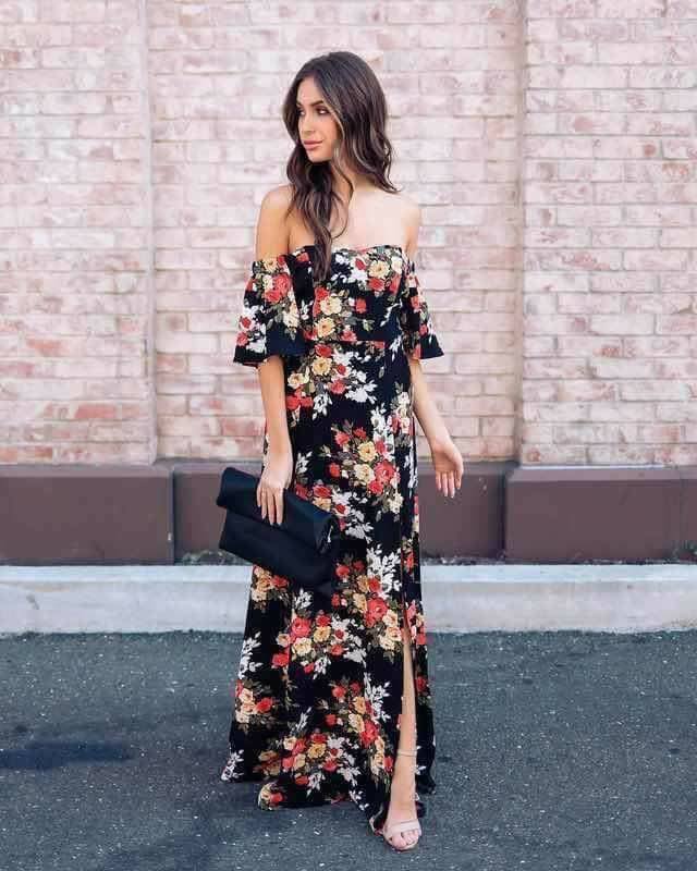 Shiela OS FLORAL MAXI DRESS