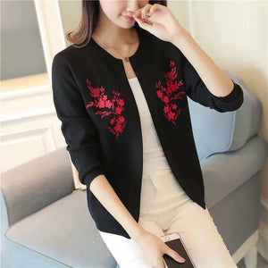 Kimberly Embroidered knitted cardigan