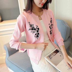 Kimberly Embroidered knitted cardigan