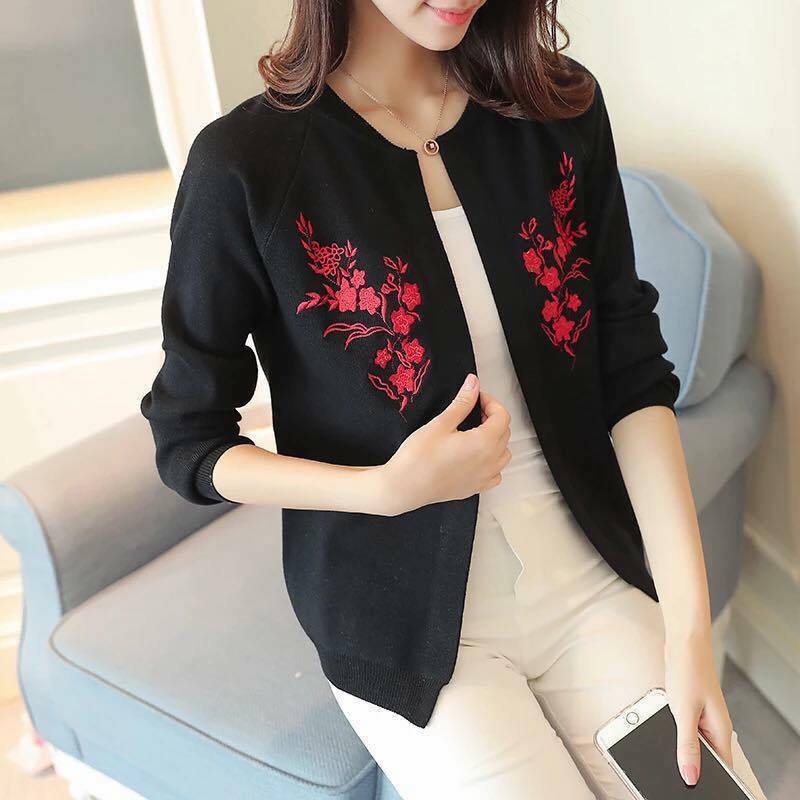 Kimberly Embroidered knitted cardigan