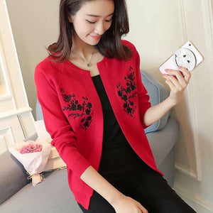 Kimberly Embroidered knitted cardigan