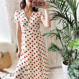 Gretchen Polka wrap dress