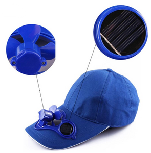 Solar Panel Powered Fan Cooling Outdoor Cap