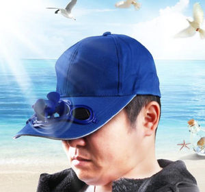 Solar Panel Powered Fan Cooling Outdoor Cap